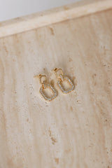 Radiant Rose Earrings Gold