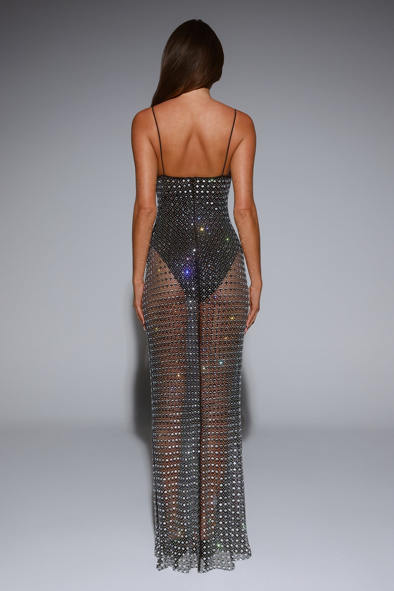 LUXE On Arrival Sheer Maxi Dress Black