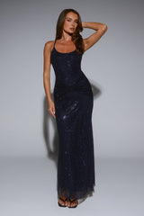 Exclusive Events Maxi Dress Navy