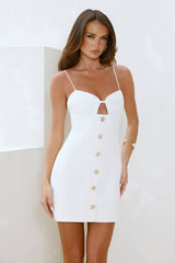 Her Signature Style Tweed Mini Dress Cream