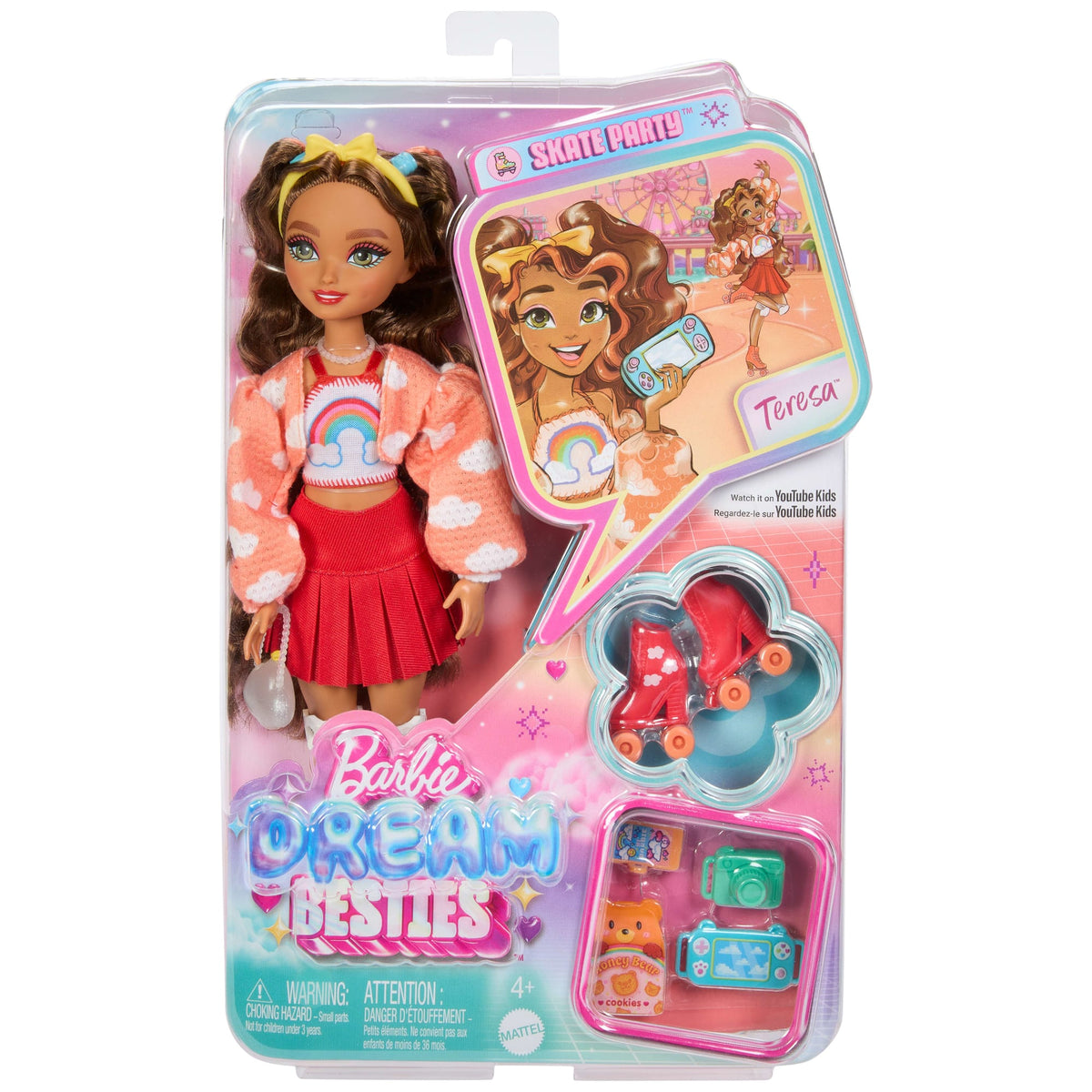 Barbie  Équipe de Rêve  Poupée  Teresa Patins à Roulettes