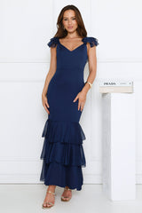 Pretty In Party Maxi Dress Navy