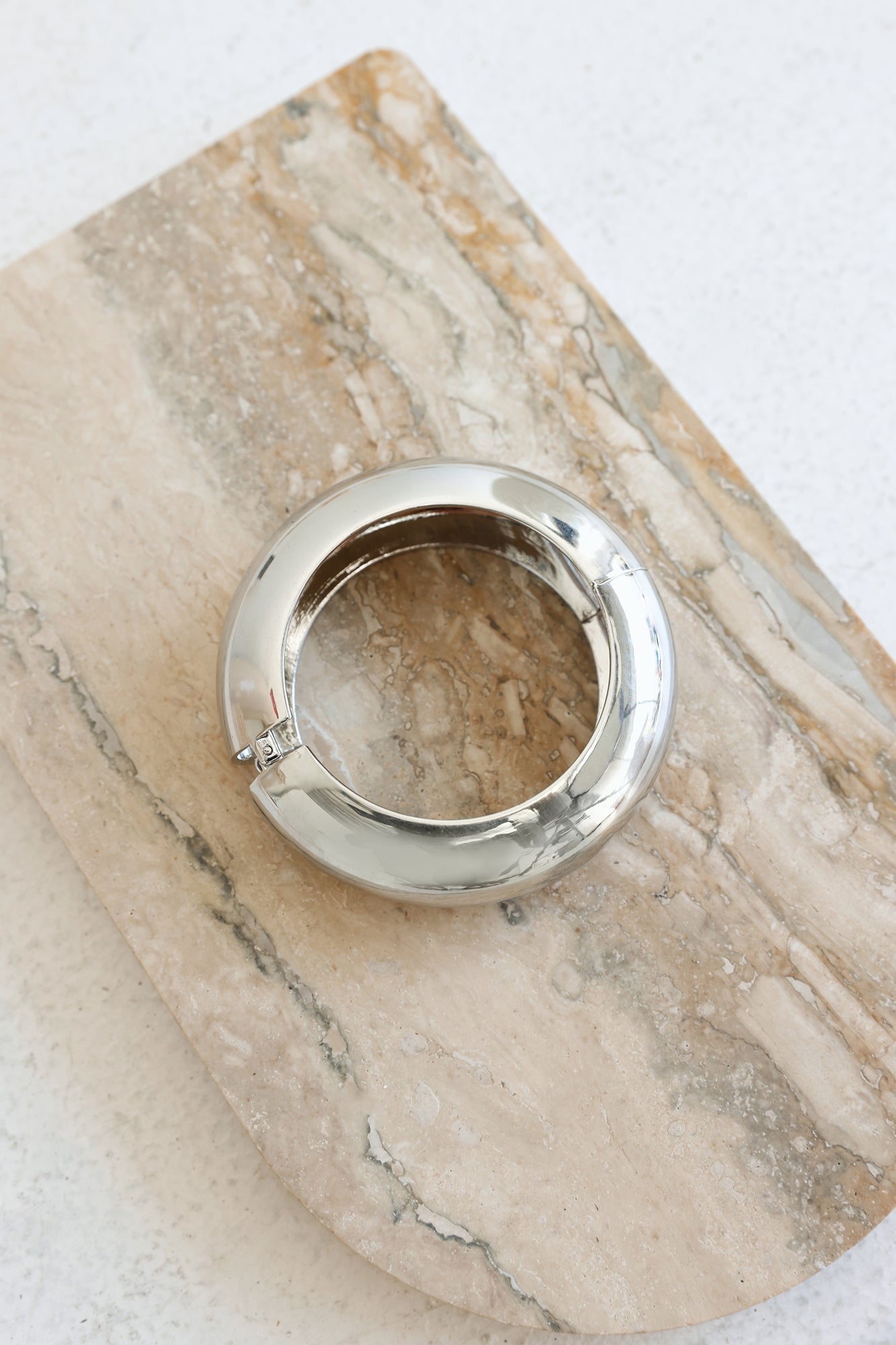 Stack Style Bangle Silver