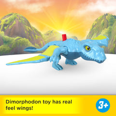 Fisher-Price Imaginext Jurassic World Rebirth Dimorphodon Dinosaur Action Figure With Wing Motion