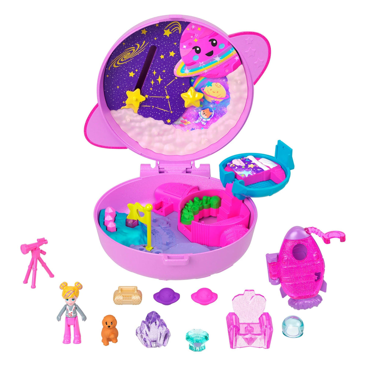Polly Pocket Set de Juego Compacto de Planeta Polly