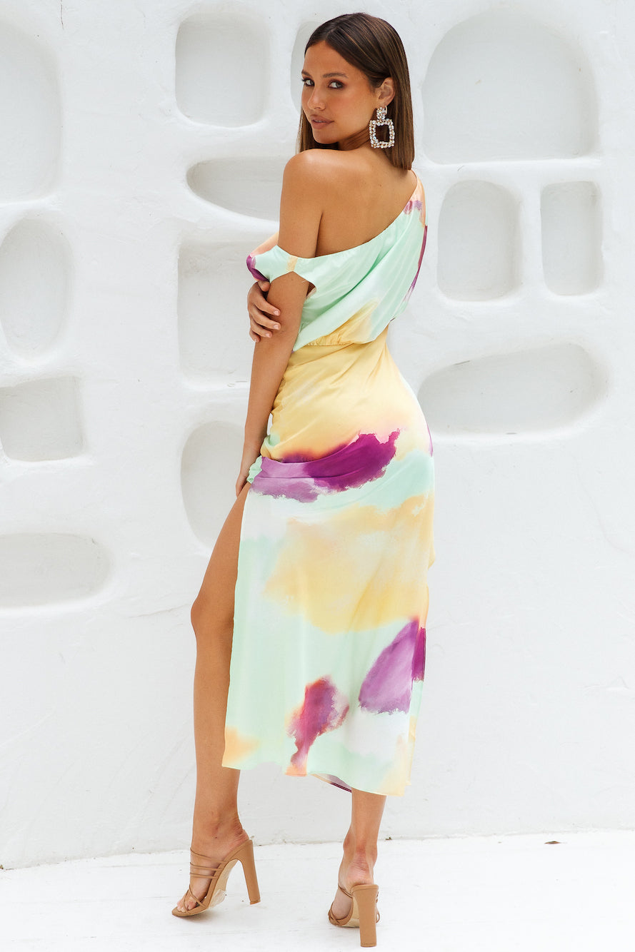 Talk To Me Midi Dress Multi
