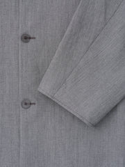 Wool Linen Collarless Sport Jacket