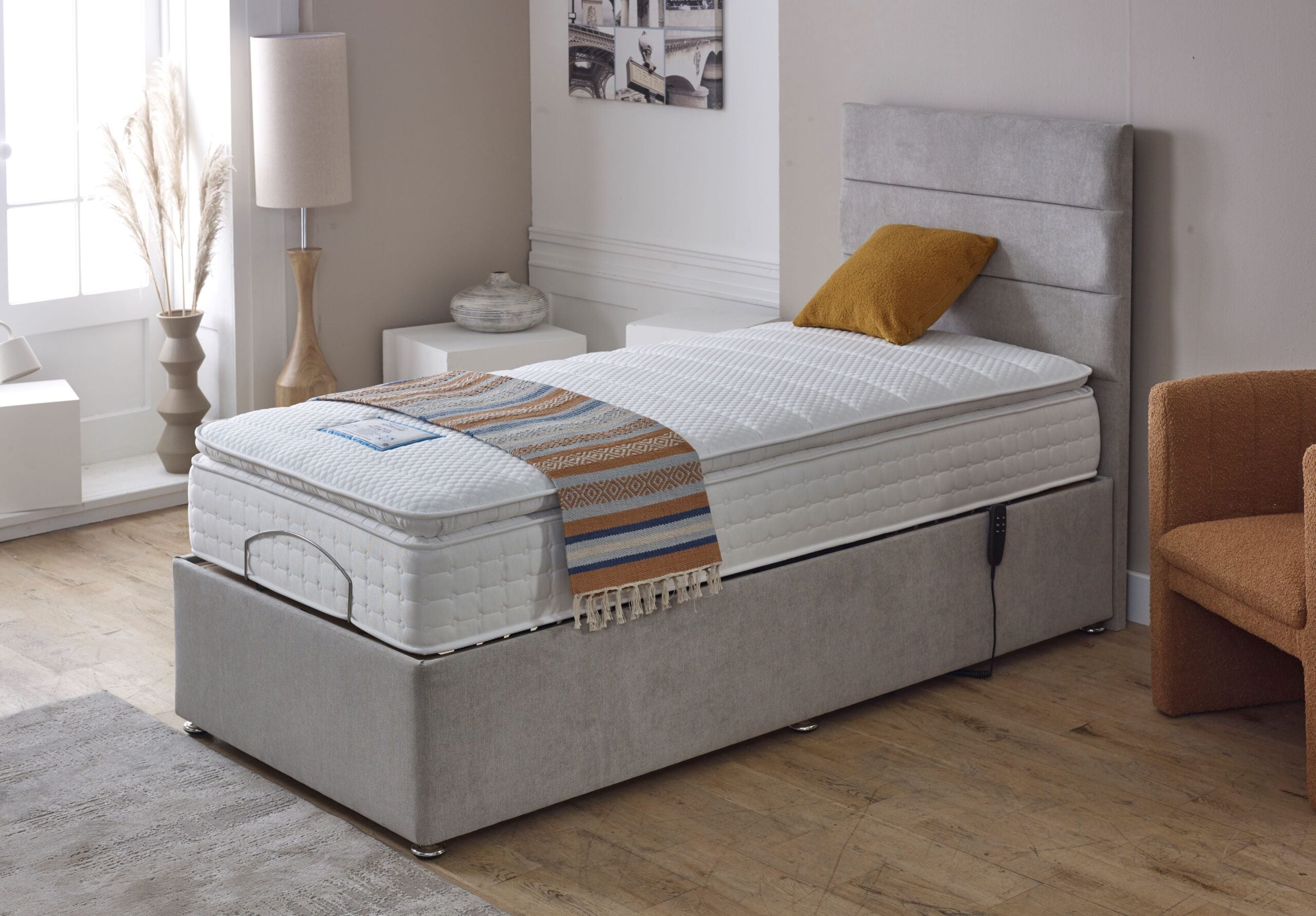 Gel-Flex Pillow Top Electric Adjustable Set – Lifestyle Base