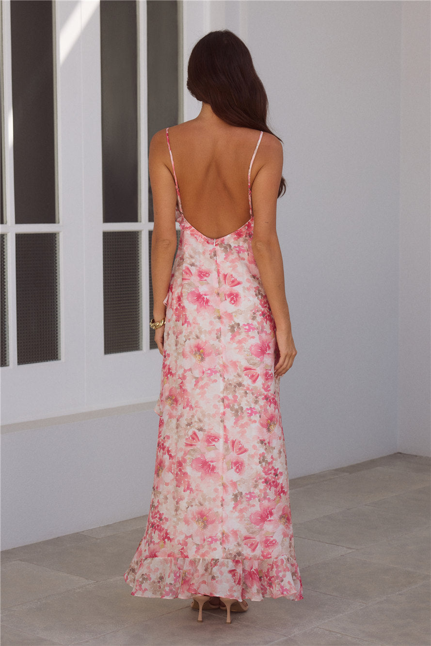 Rosé Rendezvous Maxi Dress Pink