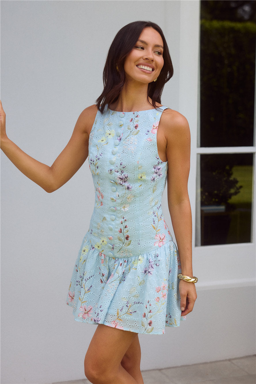 Love And Luxury Mini Dress Blue