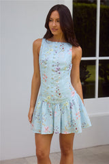 Love And Luxury Mini Dress Blue