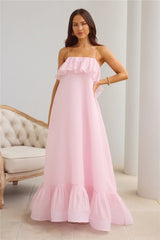 Flourishing Fantasy Maxi Dress Pink