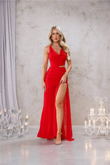 Rooftop Rendezvous Maxi Dress Red