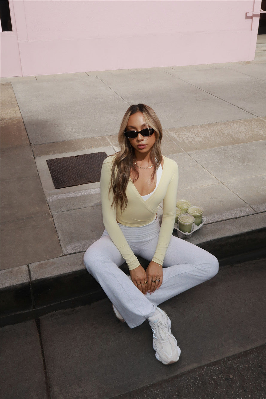 BASE On The Go Fold Waist Pants Grey