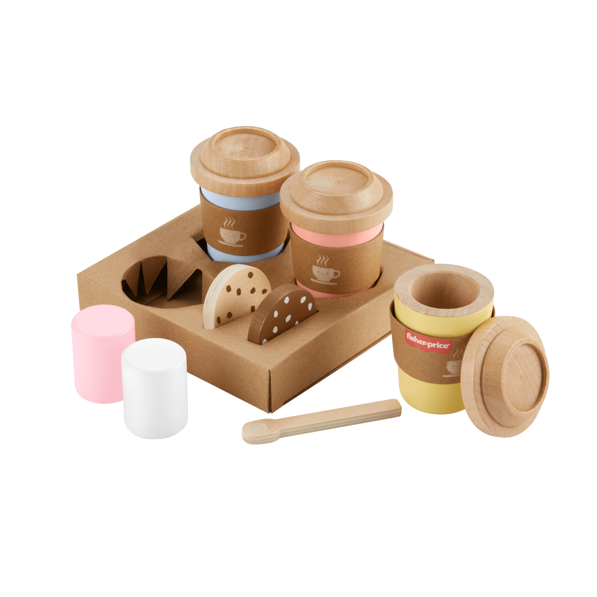 Fisher-Price Juguete para Bebés Set Mi Primer Capuchino de Madera