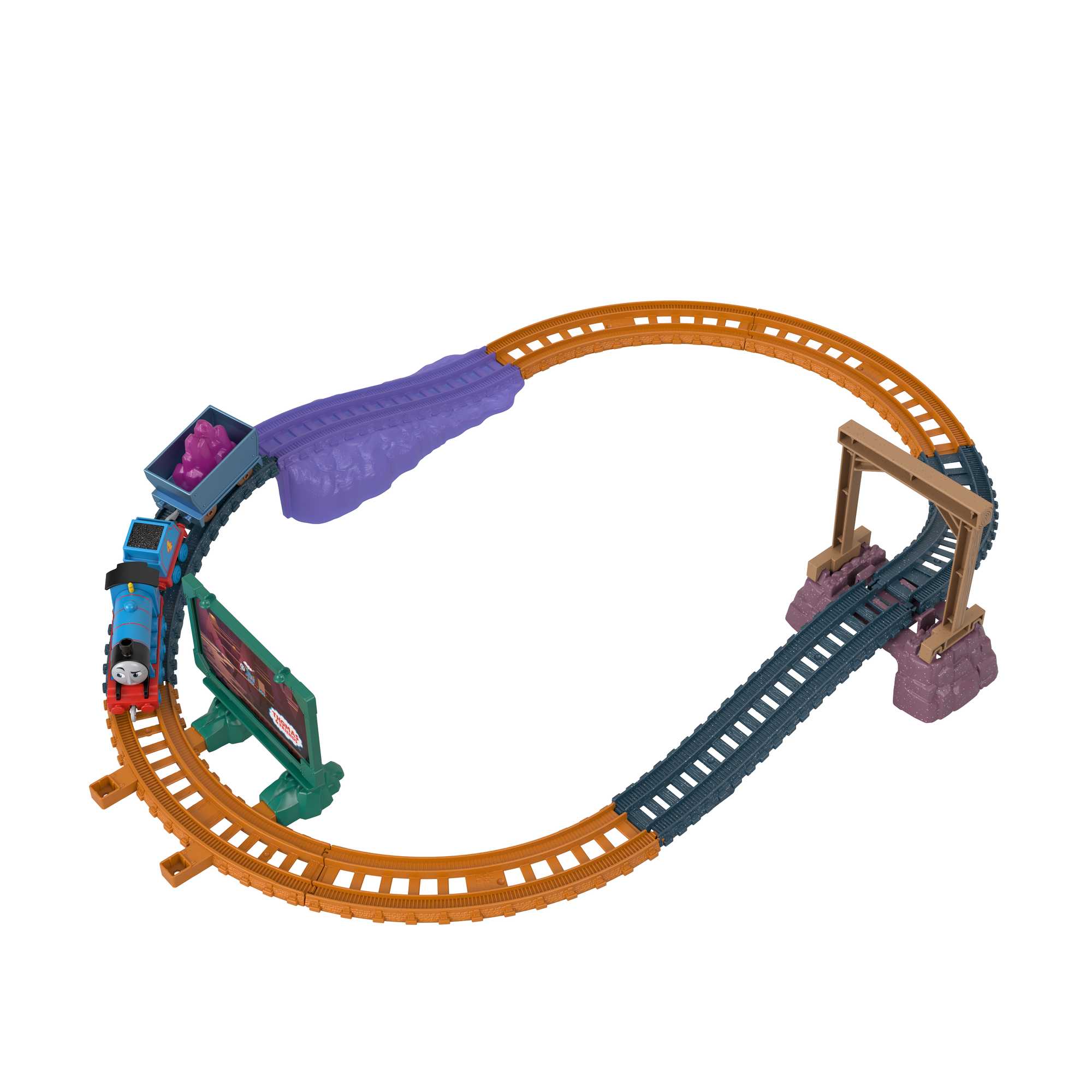 Thomas And Friends Gordon in The Mines Train Set, Track Set With Diecast Engine & Crystal Cargo