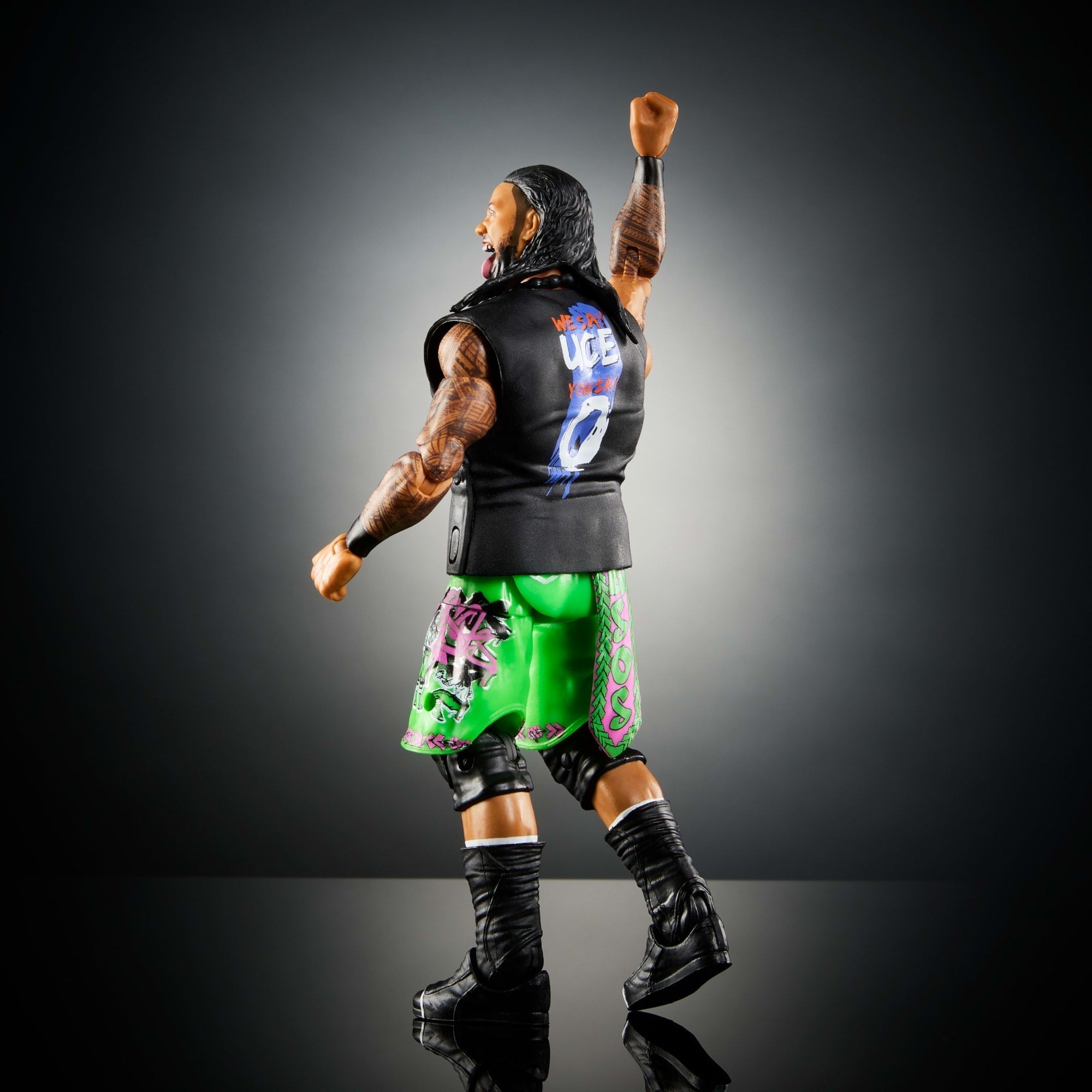 WWE Figura de Acción Elite Jimmy Uso verde