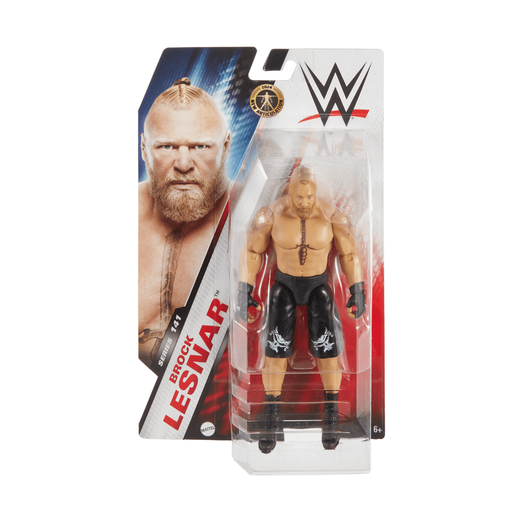 WWE Brock Lesnar Action Figure, 6-inch Collectible Superstar With Articulation & Life-Like Look