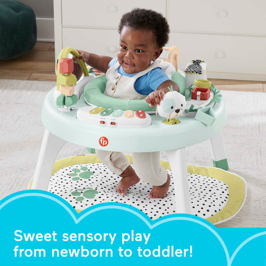 Fisher-Price 3-in-1 Baby Activity Center With Lights & Sounds, Play Mat, Toddler Toy, Snugapuppy