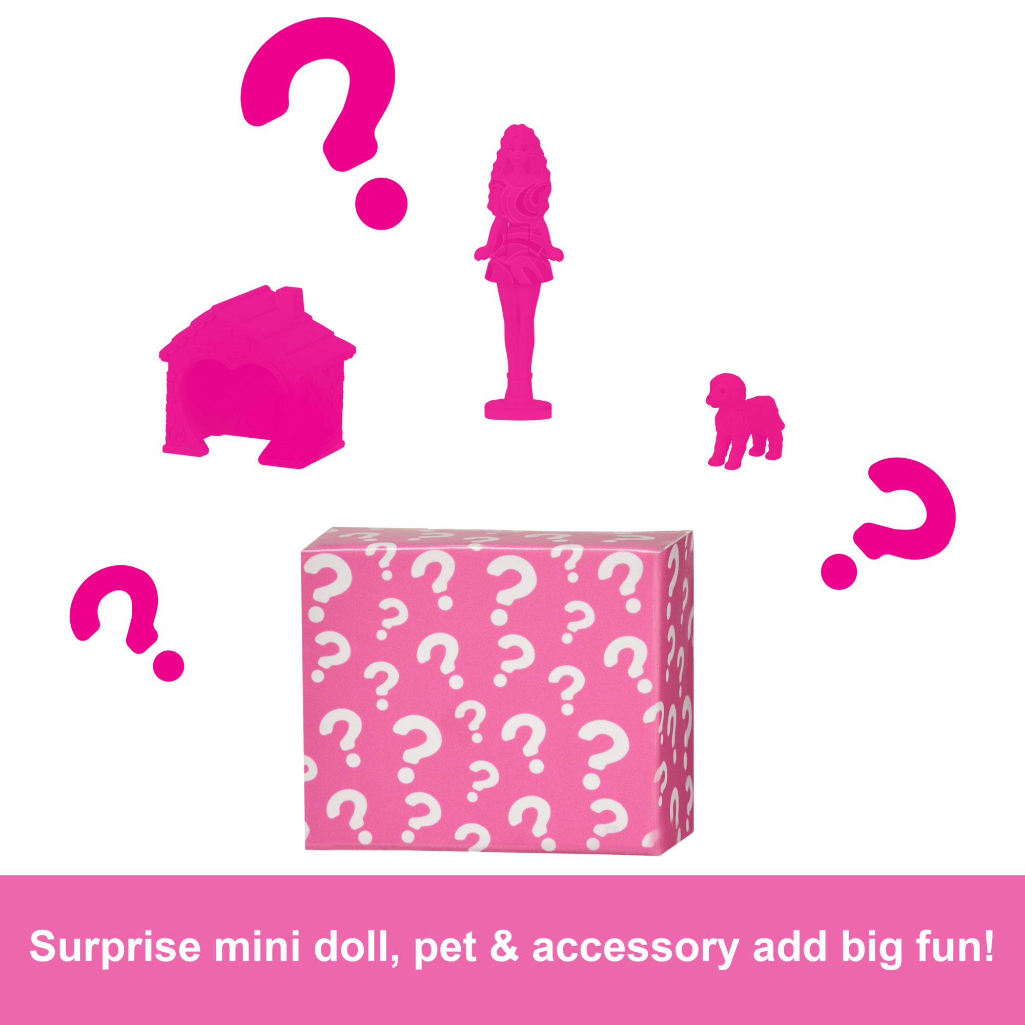Barbie Mini Barbieland Doll House Playsets With 1.5-inch Doll, Furniture & Accessories