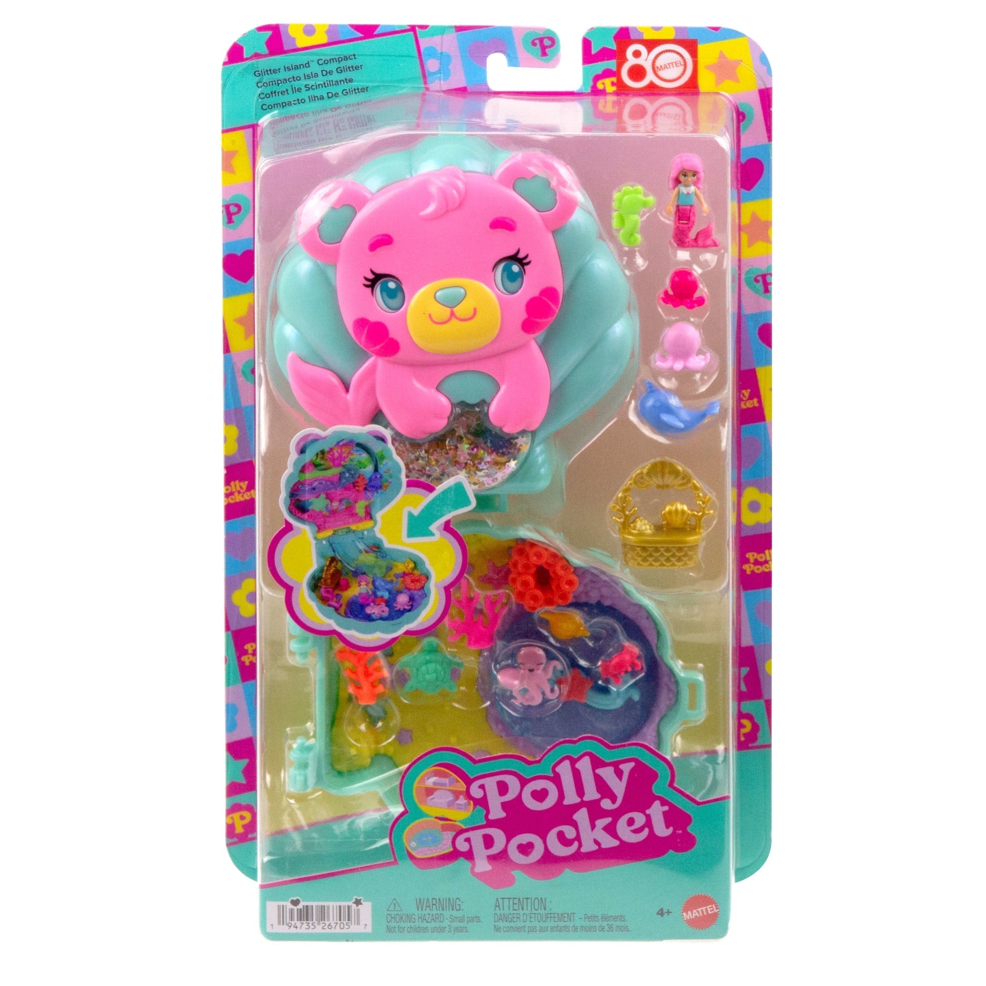 Polly Pocket Set de Juego Compacto Isla de Glitter