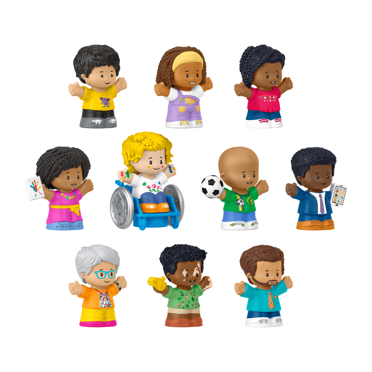 Fisher-Price Little People Classroom Figures 10-Piece Set For Toddler & Preschool Pretend Play