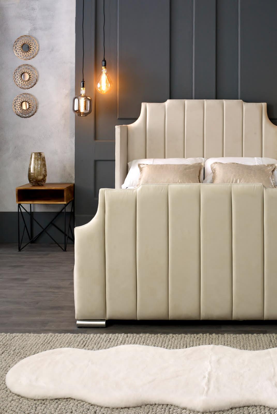 Winged Art Deco Bed Frame