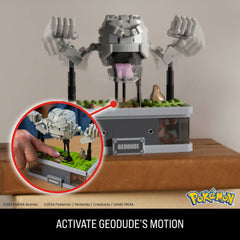 MEGA Pokémon Mini Motion Geodude Building Kit With Motion (354 Pieces) For Collectors