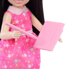 Barbie Chelsea Astronomer Doll & Accessories Set, Career-Themed Brunette Small Doll