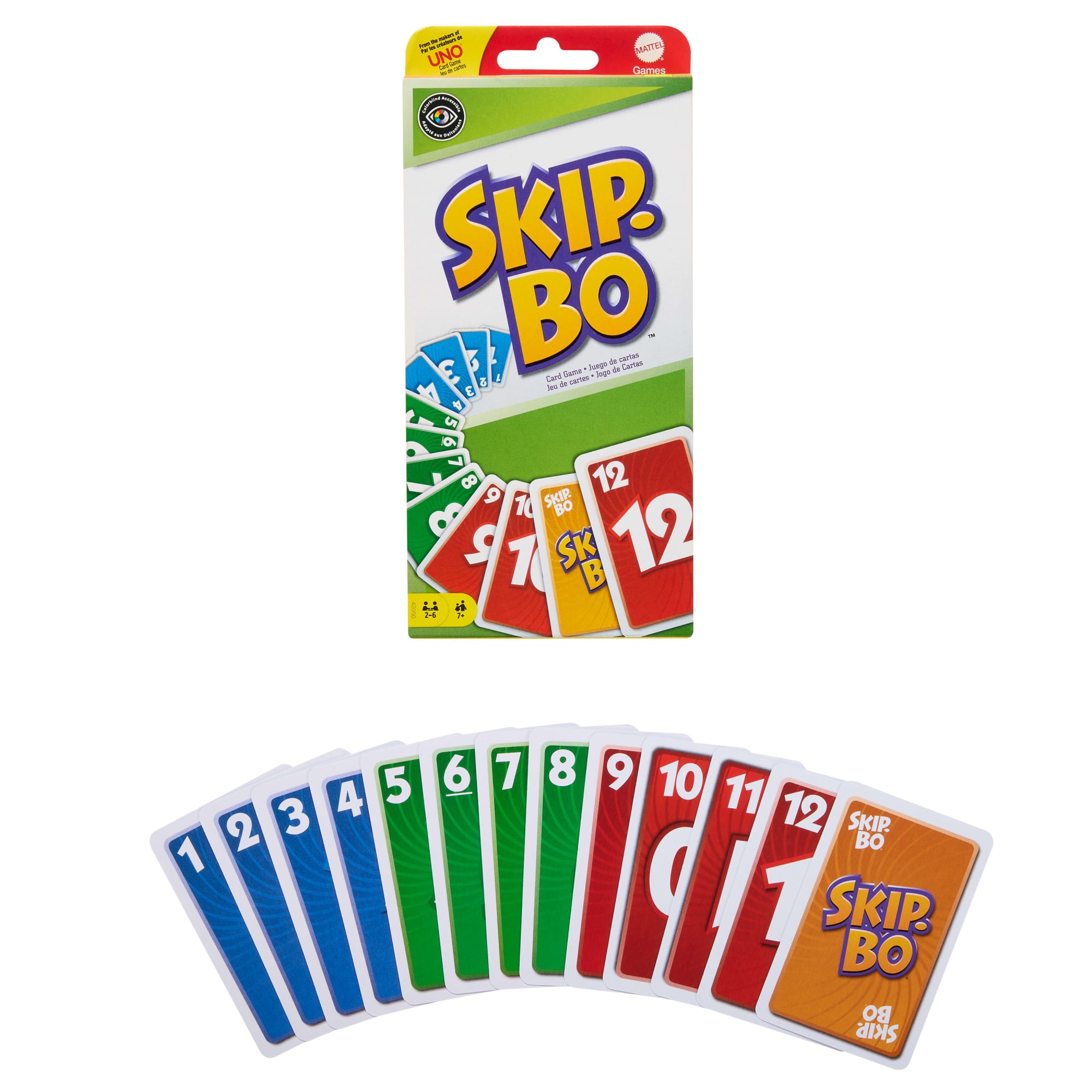 Mattel Games Juego de Cartas Skip-Bo
