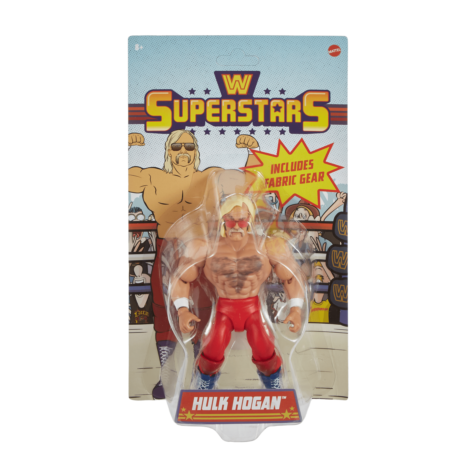WWE Superstars Hulk Hogan Action Figure & Accessories Set, 6-inch Retro Collectible With Articulation