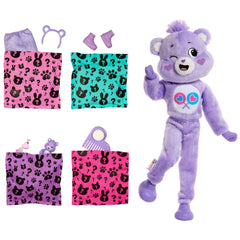 Barbie  Cutie Reveal  Care Bears  Poupée et Acc.  Costume Égalours