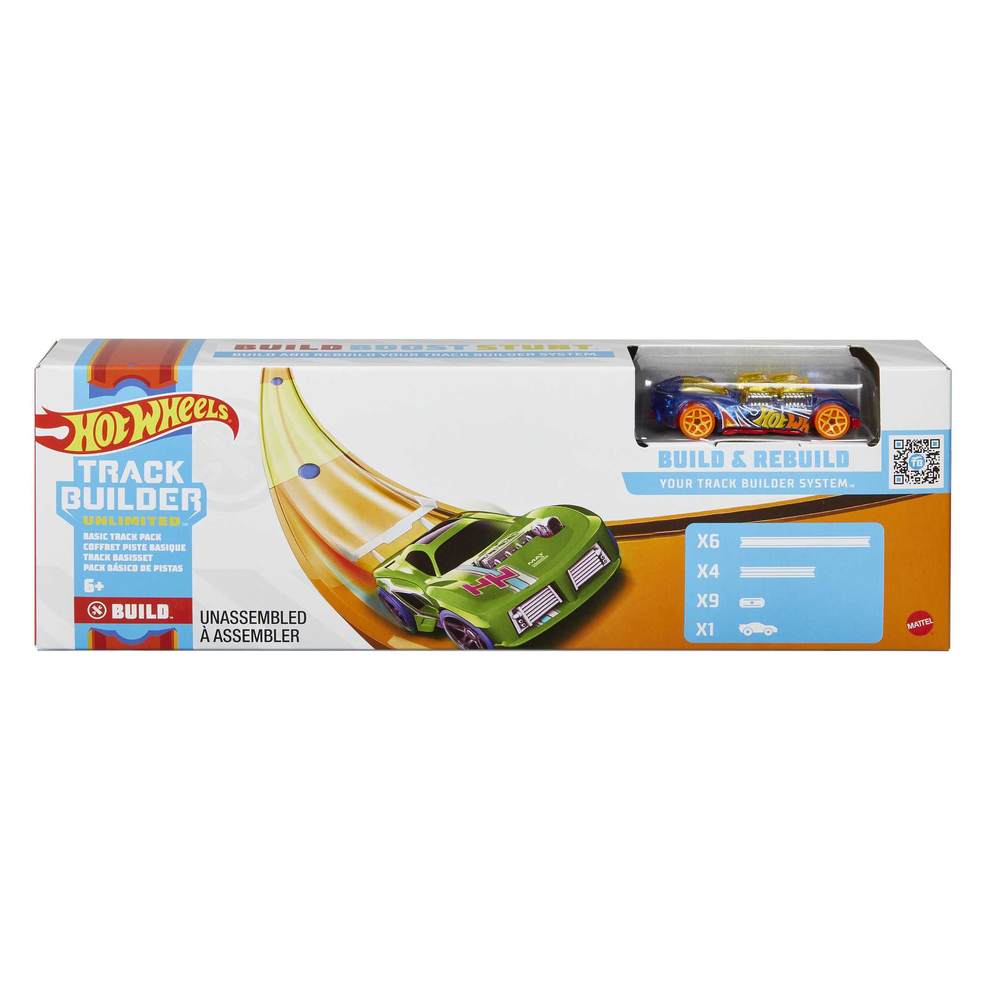 Hot Wheels Track Builder Unlimited Basic Track Pack, Track Set