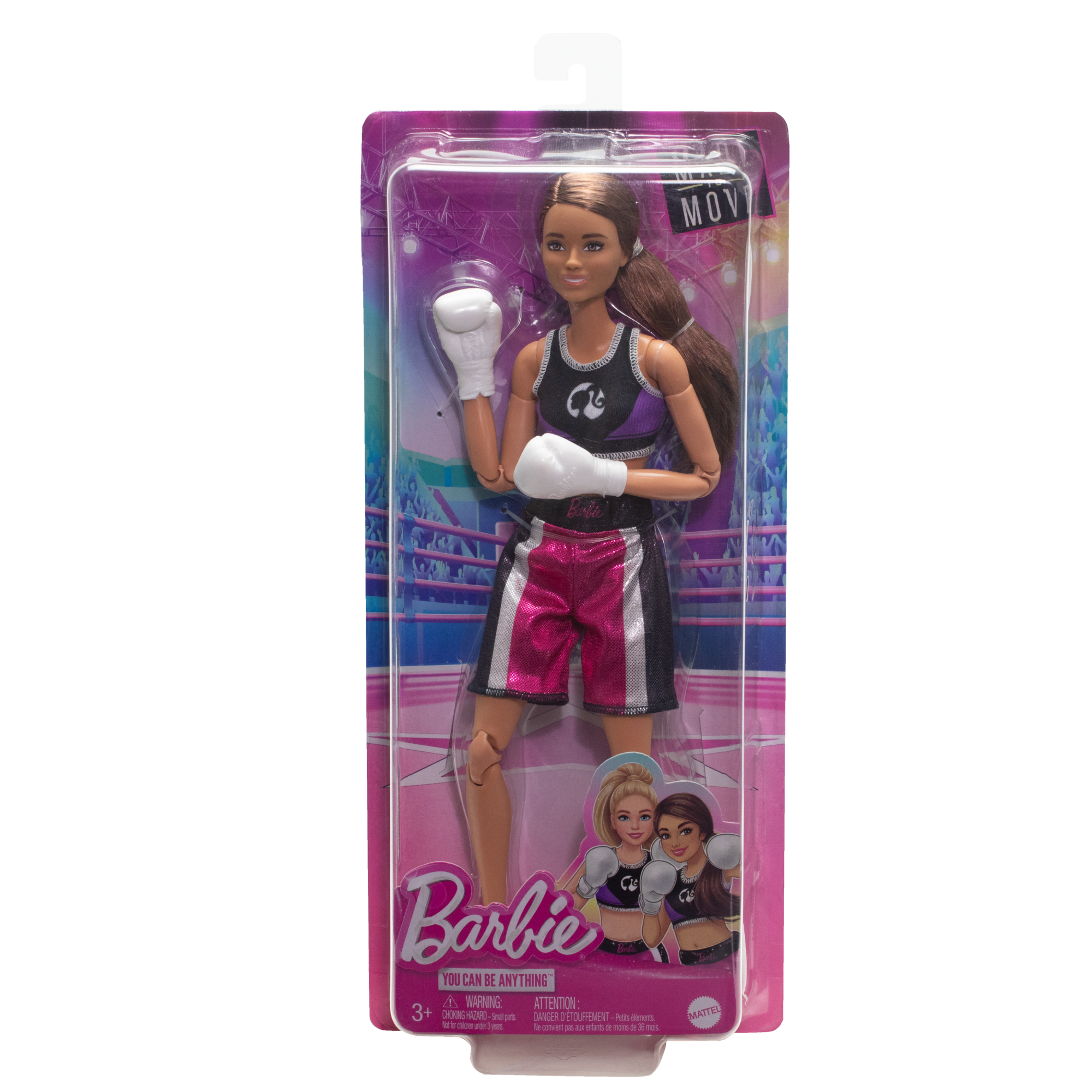 Barbie  Ultra Flexible  Poupée et Accessoires  Boxeuse, Brunette