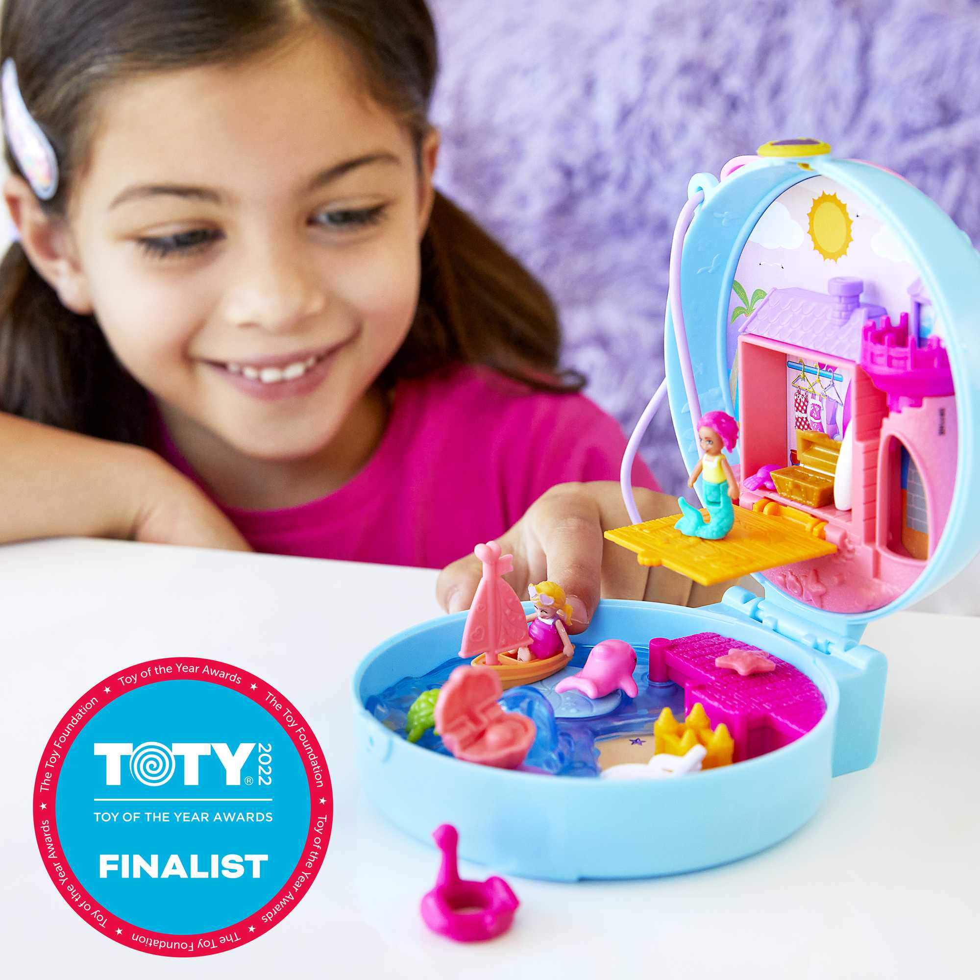 Polly Pocket Dolphin Beach Compact
