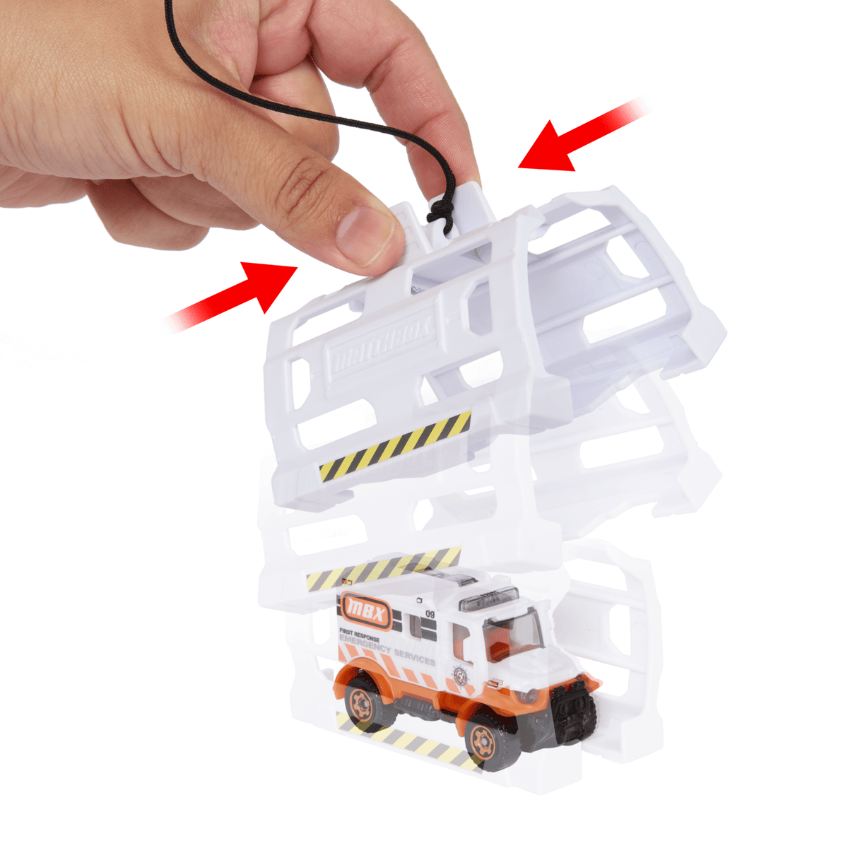 Matchbox-Hélicoptère de Secours-40,5Cm, Ambulance en Métal1/64