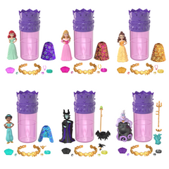 Disney Princess Royal Color Reveal Princess Or Villain Small Doll With 5 Surprises (Dolls May Vary)