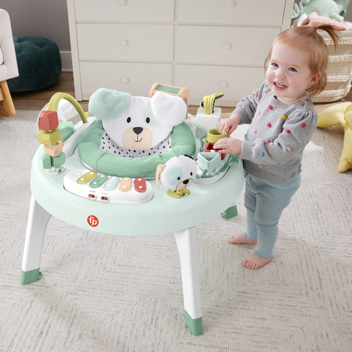 Fisher-Price–Centre D’Activités Mon Chiot Adoré 3 en 1, Lumières, Sons