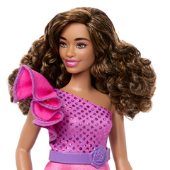 Barbie  Fashionistas  65Eanniversaire  Poupée225, Robe Rose Étinc.