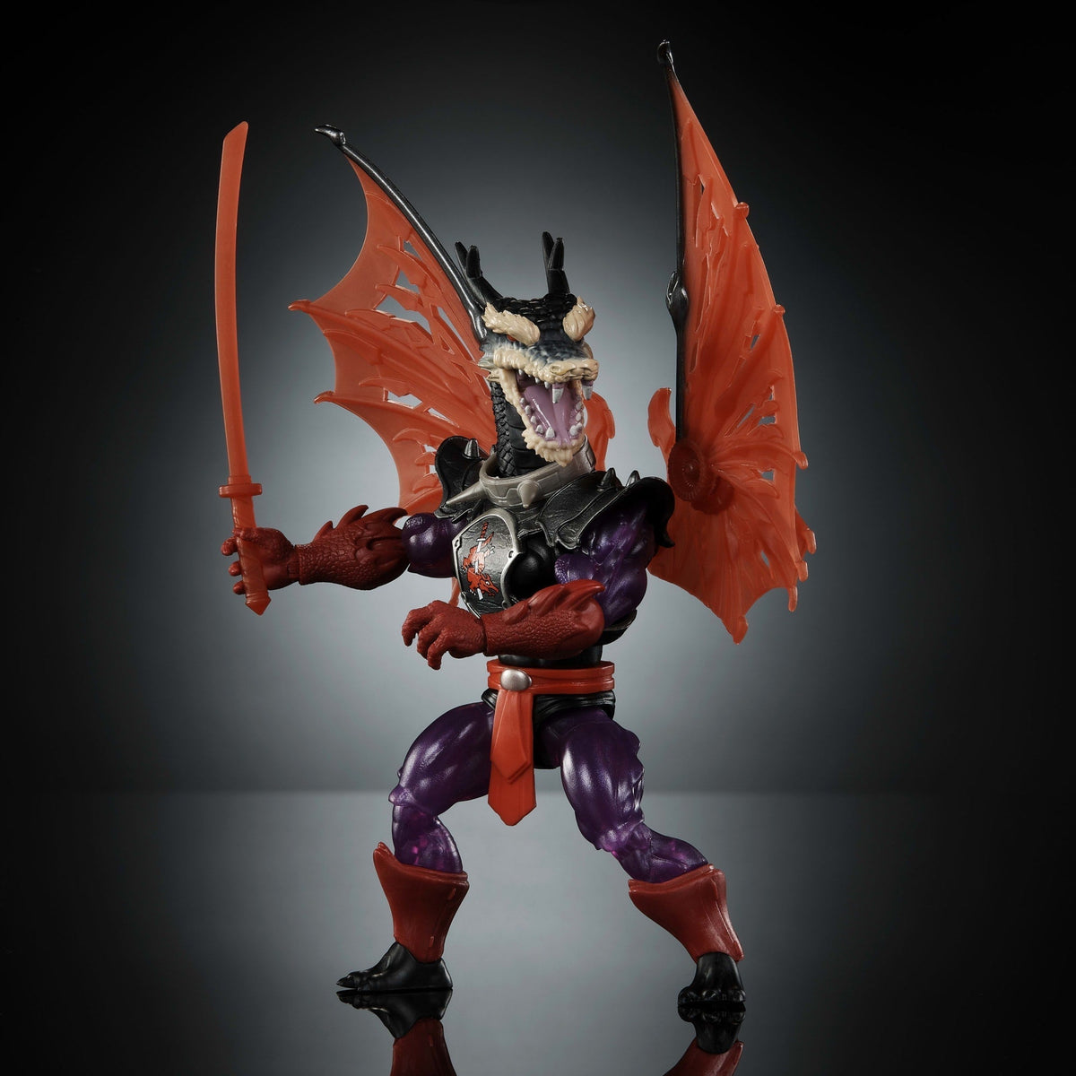 Masters of the Universe Turtles of Grayskull Figura de Acción Mutated Ninjor de 5.5 pulgadas