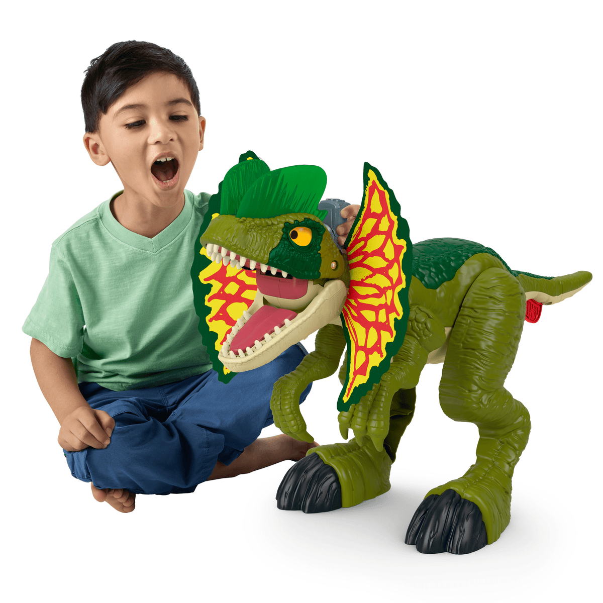 Imaginext  Jurassic World  Attaque en Furie  Dilophosaure, Lumières