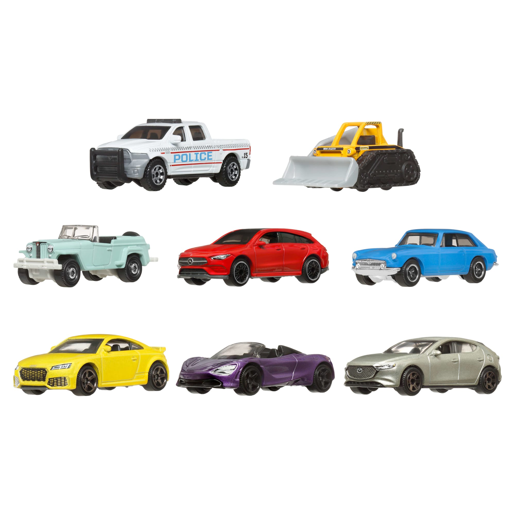 Matchbox 1:64 Scale Die-Cast Toy Cars Or Trucks, Set Of 8