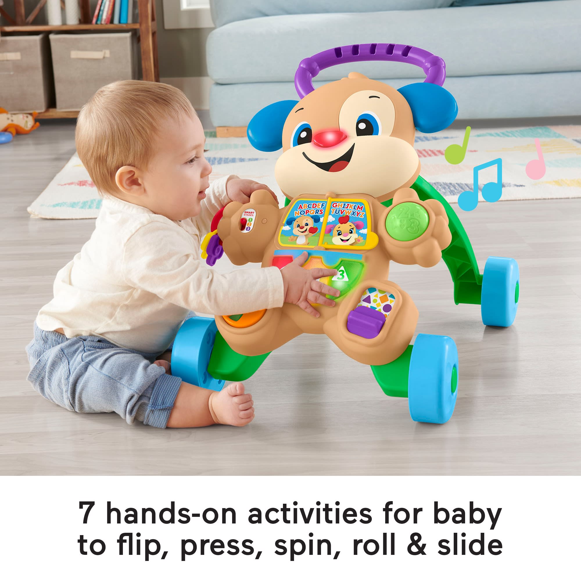 Fisher-Price Laugh & Learn Smart Stages Learn With Puppy Walker Baby & Toddler Toy