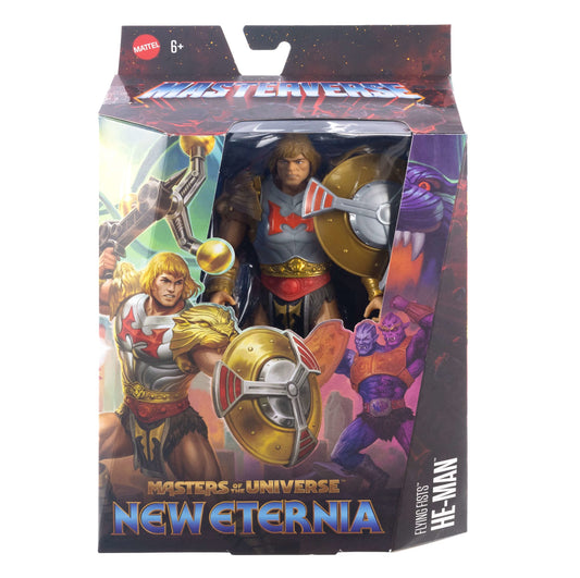 Masters Universe Masterverse New Eternia Flying Fists He-Man, MOTU Action Figure, 30 Articulations