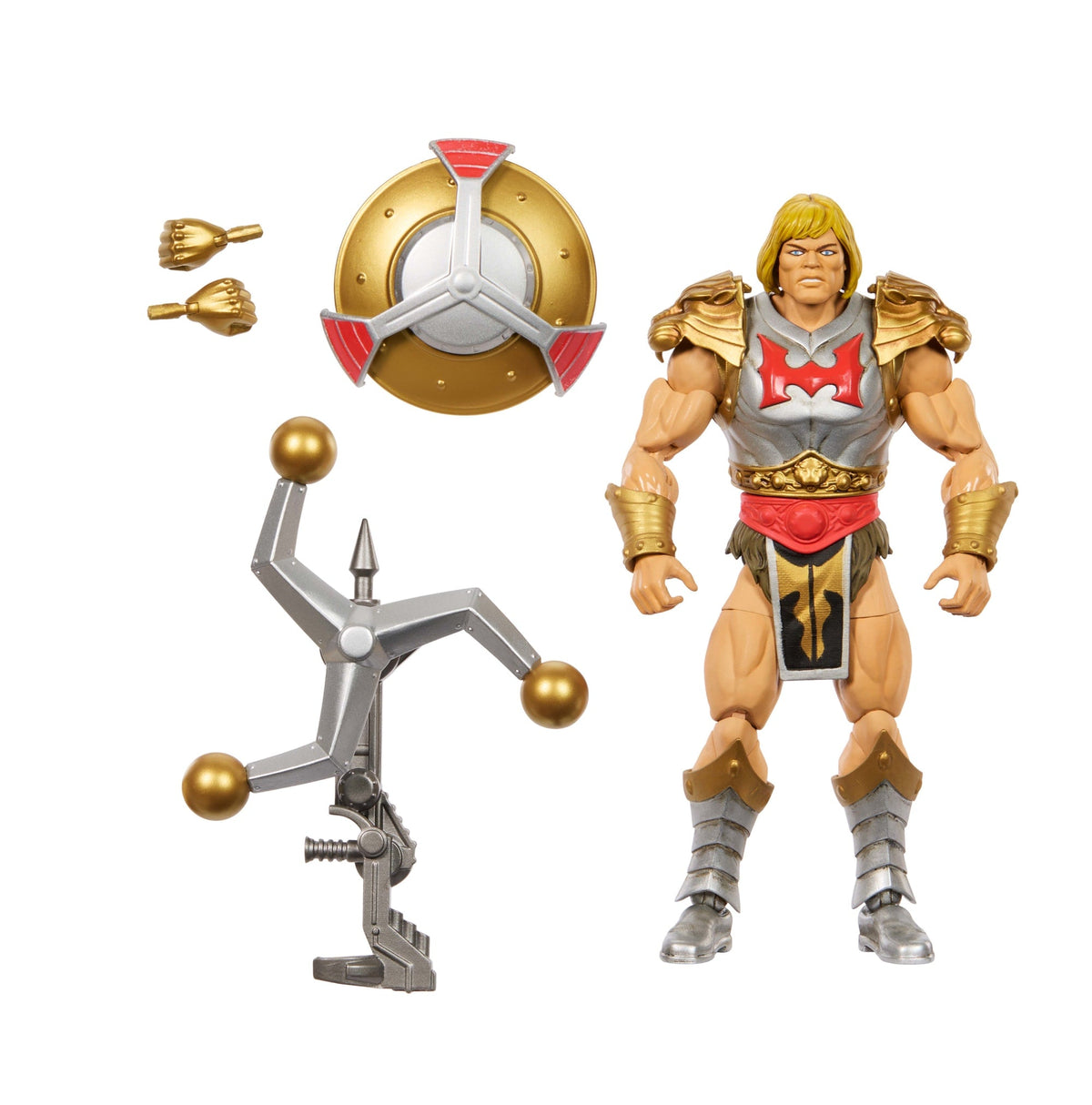 Masters Universe Masterverse New Eternia Flying Fists He-Man, MOTU Action Figure, 30 Articulations