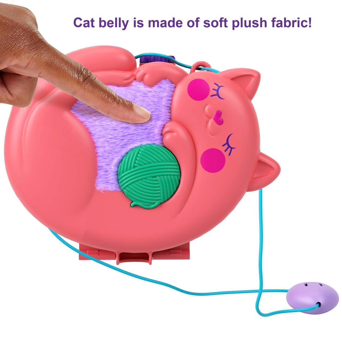 Polly Pocket Starring Shani Cuddly Cat Purse Compact